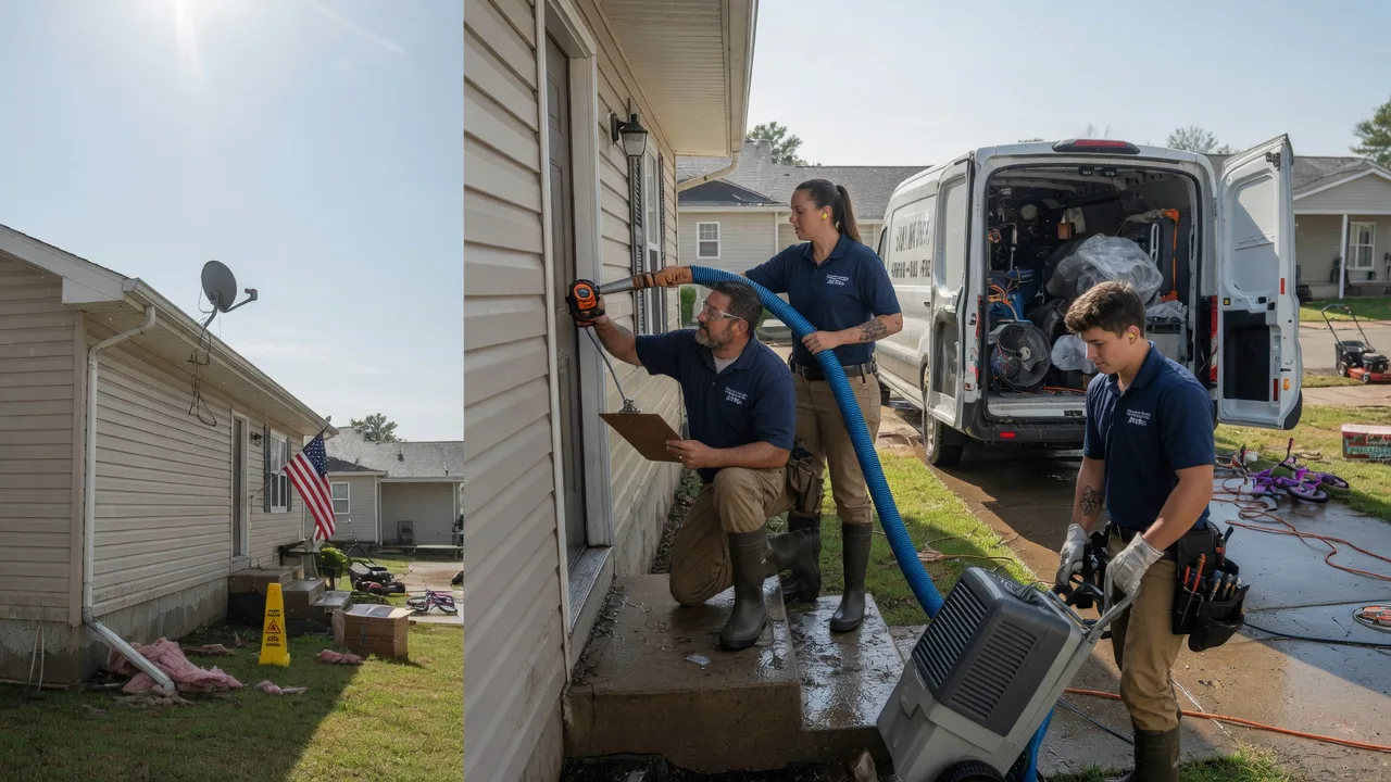 Ceiling Water Damage Restoration in Holcomb, IL near me